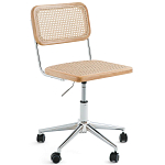 Офисный стул из ротанга на колёсах June Rattan Wicker Chair варинант исполнения - 1 | Loft Concept в Ульяновске