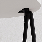 Стол приставной с 2-мя круглыми белыми столешницами ESSEL SIDE TABLE WHITE варинант исполнения - 2 | Loft Concept в Ульяновске