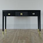 Дизайнерский Письменный стол Elsa Dreams Black с тремя ящиками варинант исполнения - 1 | Loft Concept в Ульяновске