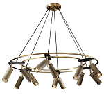 Люстра круглая с медными фактурными плафонами Trustworthiness варинант исполнения - 1 | Loft Concept в Ульяновске