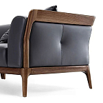 Кресло большое c каркасом из массива дерева Walnut Armchair варинант исполнения - 1 | Loft Concept в Ульяновске