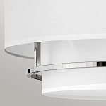 Потолочный светильник с двухслойным белым текстильным абажуром Hinkley варинант исполнения - 11 | Loft Concept в Ульяновске