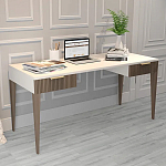 Рабочий стол с прямоугольной белой столешницей и 2-мя ящиками Harper Line варинант исполнения - 2 | Loft Concept в Ульяновске