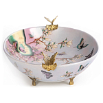 Белое фарфоровое блюдо с изображением бабочек Eden Garden варинант исполнения - 3 | Loft Concept в Ульяновске