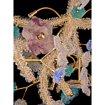 Люстра круглая с цветочным декором Miscellaneous herbs варинант исполнения - 2 | Loft Concept в Ульяновске