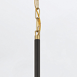 Подвесной светильник с плафоном в форме плоского купола и белой шарообразной лампой Eurofase варинант исполнения - 6 | Loft Concept в Ульяновске