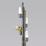 Торшер светодиодный с серым металлическим каркасом Generosity варинант исполнения - 2 | Loft Concept в Ульяновске