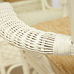 Комплект обеденный из ротанга Eloise grand white варинант исполнения - 8 | Loft Concept в Ульяновске