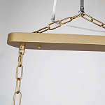 Люстра подвесная овальная со стеклянными трубками Длина 100 см Nembus варинант исполнения - 2 | Loft Concept в Ульяновске