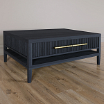 Кофейный стол Primo с двумя ящиками Черный дуб варинант исполнения - 1 | Loft Concept в Ульяновске