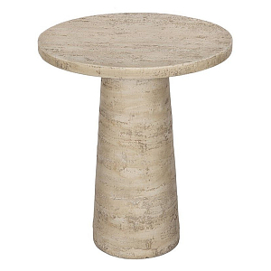 Столик приставной с круглой столешницей Textured Cream Table