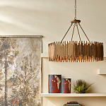 Люстра с абажуром из ротанга Wicker Furniture варинант исполнения - 4 | Loft Concept в Ульяновске