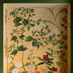 Обои ручная роспись Four Seasons Original colourway on painted Xuan paper with gold ombre варинант исполнения - 1 | Loft Concept в Ульяновске