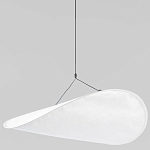 Подвесной светильник с белым тканевым плафоном в форме облака Crystal Cloud Junction варинант исполнения - 1 | Loft Concept в Ульяновске