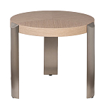 Столик журнальный круглый со светлым шпоном Light Veneer Table варинант исполнения - 1 | Loft Concept в Ульяновске