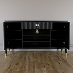 Комод-буфет Elsa Dreams Black с открытыми полками   варинант исполнения - 3 | Loft Concept в Ульяновске