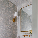 Зеркало прямоугольное в фактурной золотой раме Reflective Fabric варинант исполнения - 4 | Loft Concept в Ульяновске