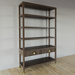 Стеллаж с двумя ящиками Elsa Dreams Walnut варинант исполнения - 1 | Loft Concept в Ульяновске