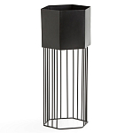 Кашпо Elevated Planters Сlive 59 черное  варинант исполнения - 1 | Loft Concept в Ульяновске