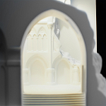 Встраиваемый в стену гипсовый светильник под покраску с эффектом разрушенной стены Antiquity Athena варинант исполнения - 9 | Loft Concept в Ульяновске