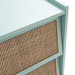 Комод с 3-мя ящиками из ротанга Blais Turquoise Wicker Furniture варинант исполнения - 4 | Loft Concept в Ульяновске