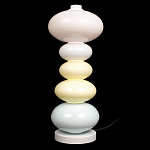 Настольная лампа из стеклянных сфер в пастельных тонах Высота 48 см Pastel Lunaria варинант исполнения - 1 | Loft Concept в Ульяновске