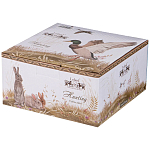 Чайная пара из фарфора с изображением утки и лисы 300 мл Hunting Porcelain Collection варинант исполнения - 3 | Loft Concept в Ульяновске