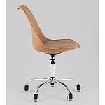 Офисный стул на металлическом основании EGGERY Brown пластик варинант исполнения - 4 | Loft Concept в Ульяновске