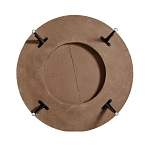 Журнальный столик с круглой фактурной столешницей из натурального дерева Vortex варинант исполнения - 3 | Loft Concept в Ульяновске