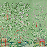 Обои ручная роспись Belvoir Pistachio варинант исполнения - 2 | Loft Concept в Ульяновске