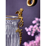 Ваза прозрачная с бронзовыми ручками в виде ангелов Eden Garden варинант исполнения - 4 | Loft Concept в Ульяновске