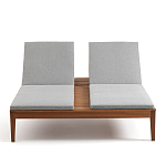 Шезлонг двухместный из эвкалипта Sunset варинант исполнения - 3 | Loft Concept в Ульяновске