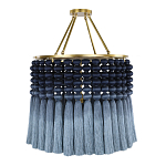 Люстра синяя плетеная с кисточками Boho Tassel Chandelier варинант исполнения - 2 | Loft Concept в Ульяновске
