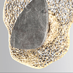 Бра с волнообразным стеклянным плафоном и вставкой из мрамора Liquid Stone варинант исполнения - 5 | Loft Concept в Ульяновске