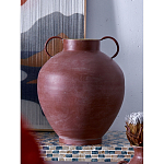 Ваза бордовая с 2-мя фактурными ручками Vase Burgundy Glaze варинант исполнения - 5 | Loft Concept в Ульяновске