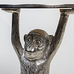 Столик с подстольем в виде обезьянки Bombay Nickel варинант исполнения - 6 | Loft Concept в Ульяновске
