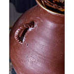 Ваза бордовая с 4-мя фактурными ручками Vase Burgundy Glaze варинант исполнения - 2 | Loft Concept в Ульяновске