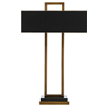 Настольная лампа прямоугольная с черным абажуром Strictness of Forms варинант исполнения - 2 | Loft Concept в Ульяновске