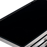 Столик журнальный с черной стеклянной столешницей Embodiment of Contemporary Art  варинант исполнения - 2 | Loft Concept в Ульяновске