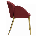 Стул бордовый на золотистых ножках Burgundy Chair варинант исполнения - 2 | Loft Concept в Ульяновске
