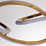 Люстра подвесная золотая в форме изогнутых колец Curved Rings варинант исполнения - 2 | Loft Concept в Ульяновске