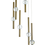 Каскадная люстра Celestin Spheres Brass Chandelier варинант исполнения - 2 | Loft Concept в Ульяновске