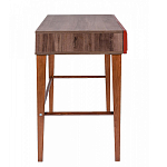 Стол письменный из массива бука с 2-мя ящиками красный Wenge Light варинант исполнения - 2 | Loft Concept в Ульяновске