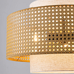 Подвесной светильник с декоративным поясом из плетеного бамбука Biuloggicu варинант исполнения - 4 | Loft Concept в Ульяновске