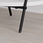 Стол приставной с 2-мя круглыми белыми столешницами ESSEL SIDE TABLE WHITE варинант исполнения - 3 | Loft Concept в Ульяновске