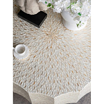Стол кофейный с отделкой раковинами устриц Coastal Charm варинант исполнения - 5 | Loft Concept в Ульяновске