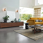 Фигурный приставной столик черного цвета AMORPHOUS варинант исполнения - 8 | Loft Concept в Ульяновске