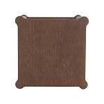 Приставной столик деревянный с резными ножками и нижней полкой Vintage Side Table Brown Wood варинант исполнения - 2 | Loft Concept в Ульяновске