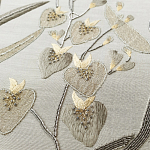 Обои с вышивкой ручной работы Moonlit Garden Original colourway on muslin варинант исполнения - 2 | Loft Concept в Ульяновске