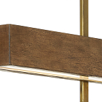 Люстра линейная прямоугольная Wooden Straight Shapes варинант исполнения - 1 | Loft Concept в Ульяновске